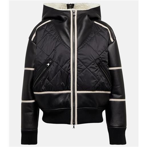 Bogner giacca lomi in pelle con shearling
