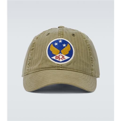 RRL cappello da baseball in cotone ricamato