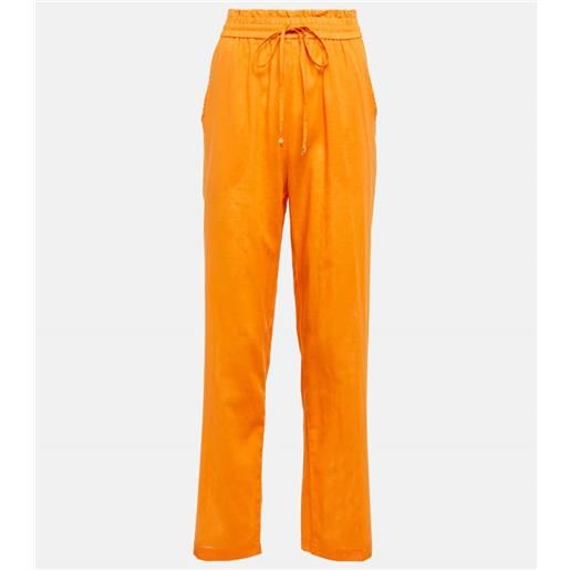 Bananhot pantaloni regular in lino