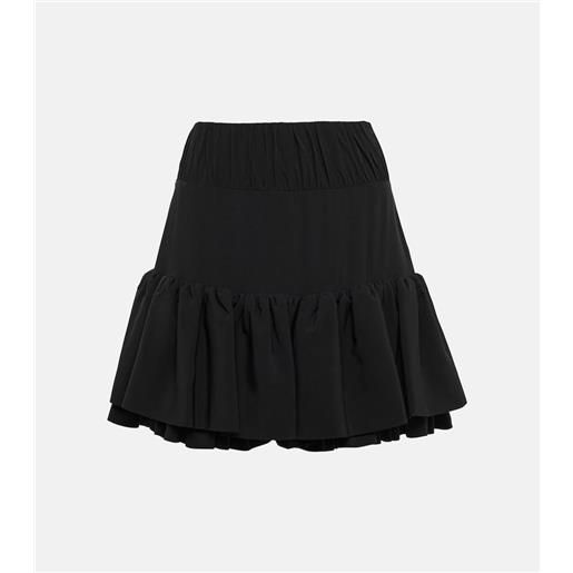Rabanne minigonna a vita alta con volant