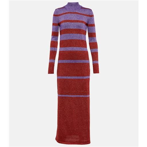 Rabanne abito lungo in maglia lamã©