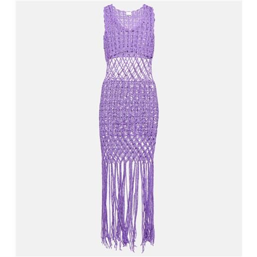 Anna Kosturova miniabito in crochet