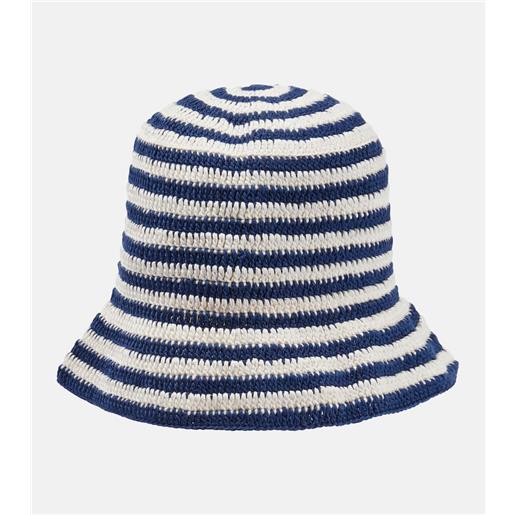 Anna Kosturova cappello da pescatore in crochet a righe