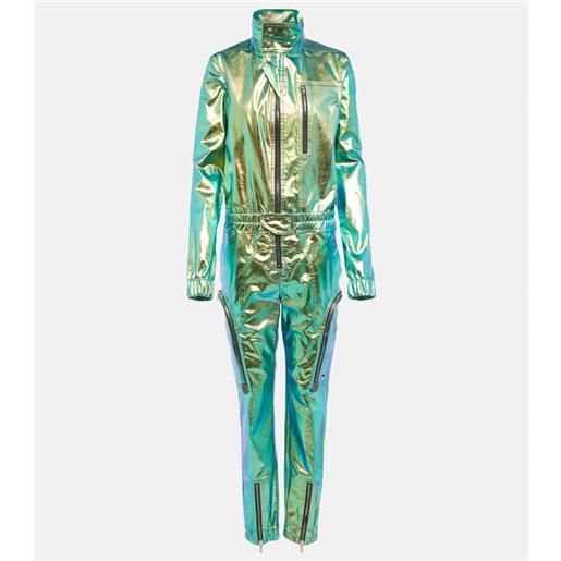 Rick Owens jumpsuit in cotone metallizzato