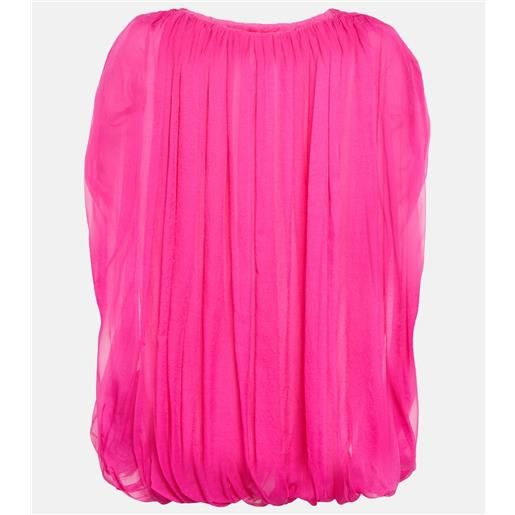 Rick Owens top in chiffon di seta