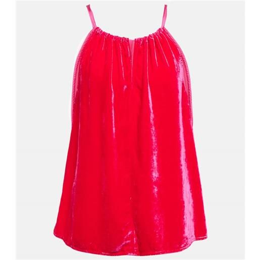 Velvet top in velluto