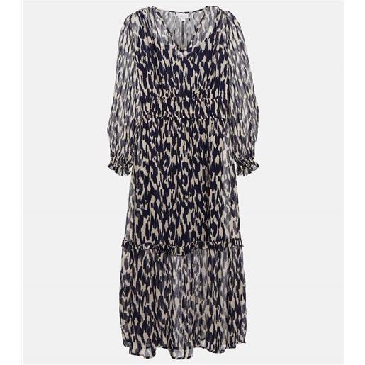 Velvet abito midi kendra in georgette