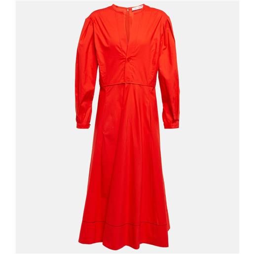 Proenza Schouler white label - abito midi in popeline di cotone