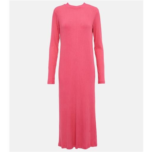 Velvet abito midi ember in maglia a coste