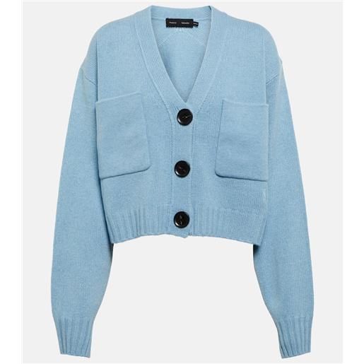 Proenza Schouler cardigan in cashmere e lana a righe