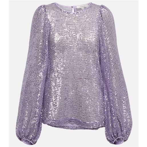 Dorothee Schumacher blusa sparkling moment con paillettes