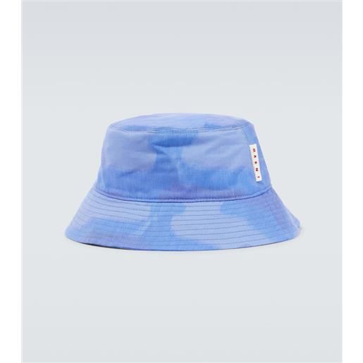 Marni cappello da pescatore in canvas tie-dye