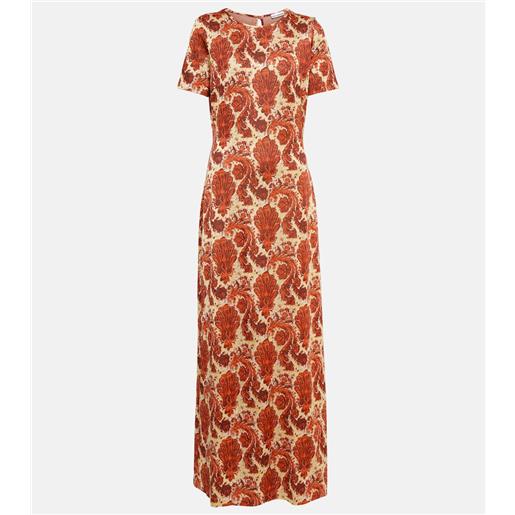 Rabanne abito lungo con stampa