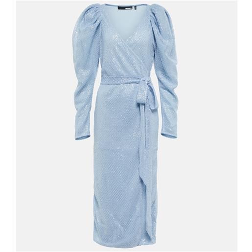 Rotate abito a portafoglio con paillettes