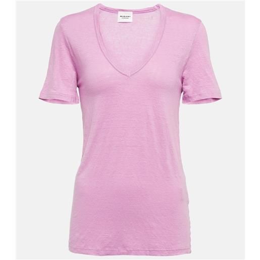 Marant Etoile t-shirt kranger in jersey di lino