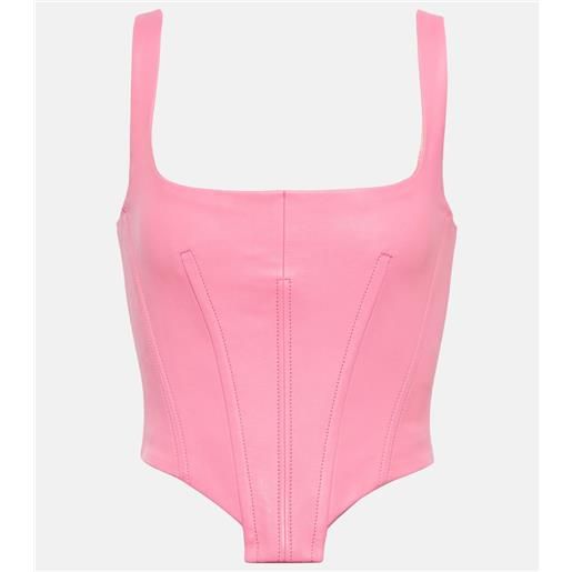 Stouls bustier in pelle