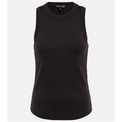 Veronica Beard tank top jordyn in jersey di cotone