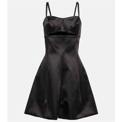 Patou miniabito svasato in misto cotone