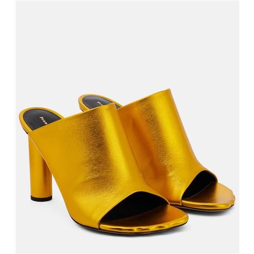 Proenza Schouler sandali in pelle metallizzata