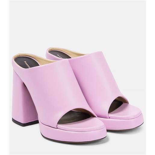 Proenza Schouler mules con plateau forma in pelle