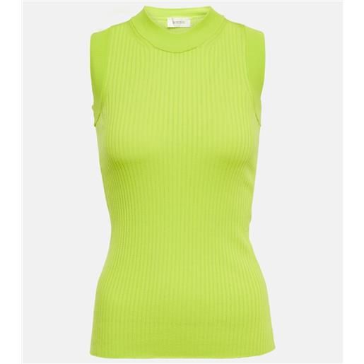 Sportmax tank top nido in cotone a coste