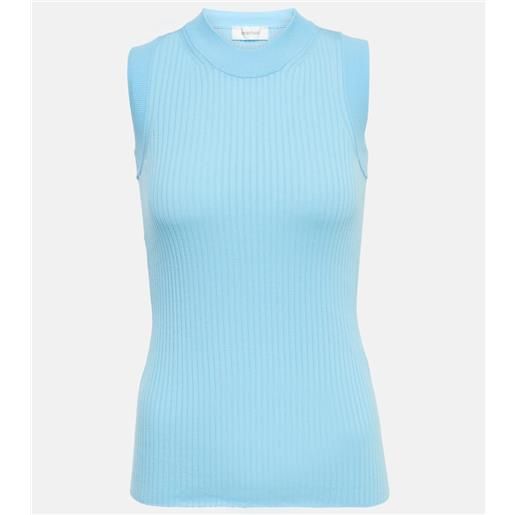 Sportmax tank top nido in cotone a coste
