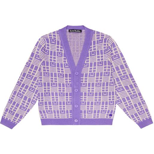 Acne Studios Kids cardigan face in lana