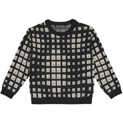 Acne Studios Kids pullover in lana face jacquard