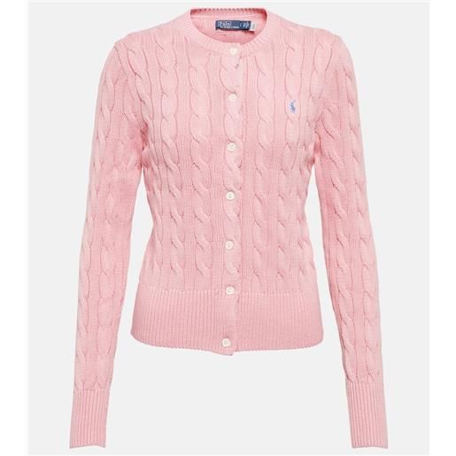 Polo Ralph Lauren cardigan in cotone a trecce