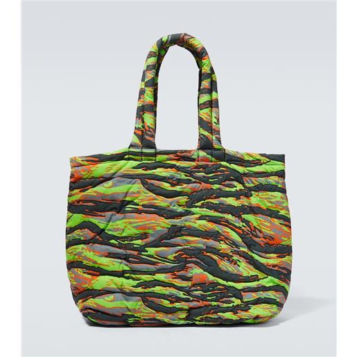 ERL borsa trapuntata con motivo mimetico