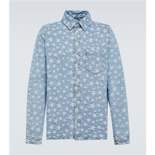 ERL camicia di jeans in jacquard