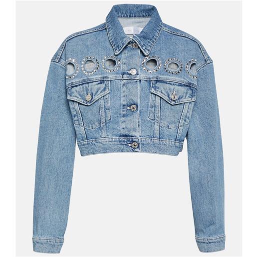 7 For All Mankind giacca cropped babe di jeans