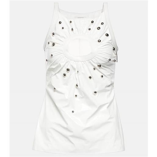 Jacques Wei tank top con cut-out e decorazioni