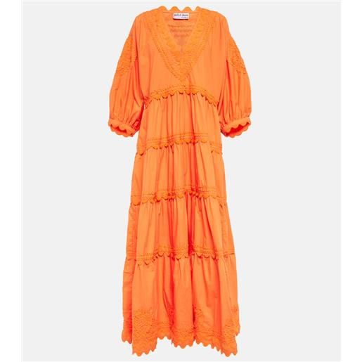 Juliet Dunn abito lungo in popeline di cotone