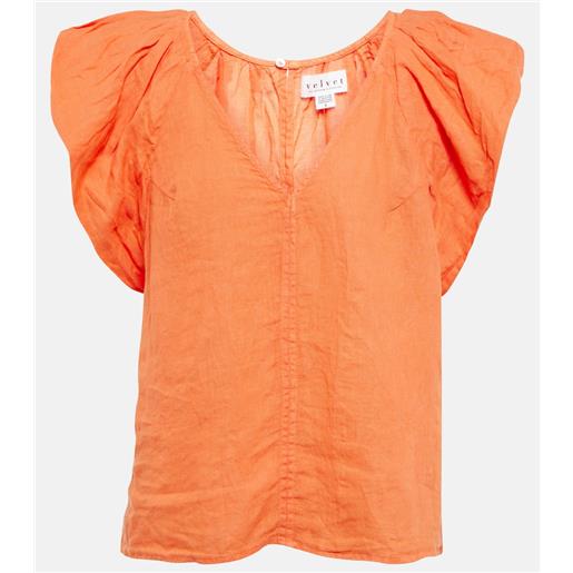 Velvet top ava in lino