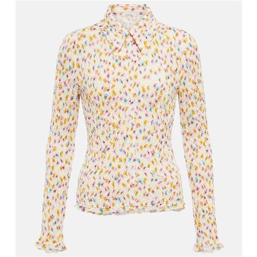 Dorothee Schumacher top plissã© con stampa