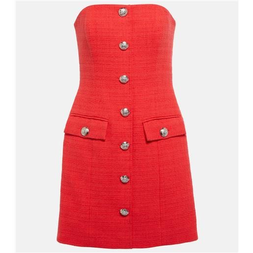 Veronica Beard miniabito aster in tweed di misto cotone