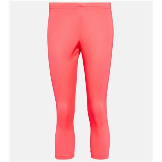 Junya Watanabe leggings cropped a vita alta