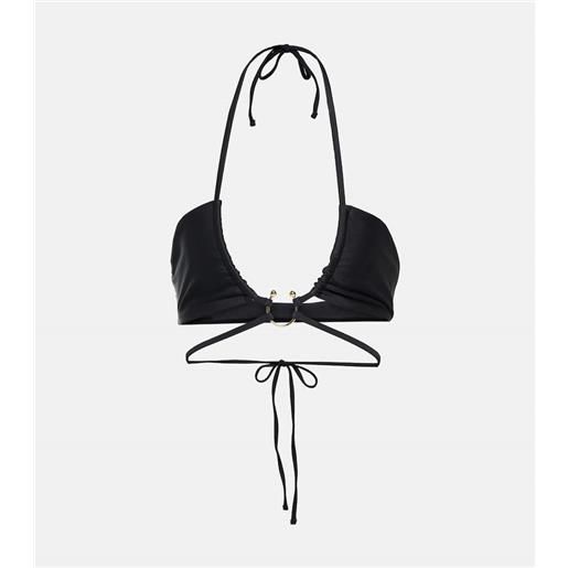 Jade Swim top bikini zuri con scollo allâamericana