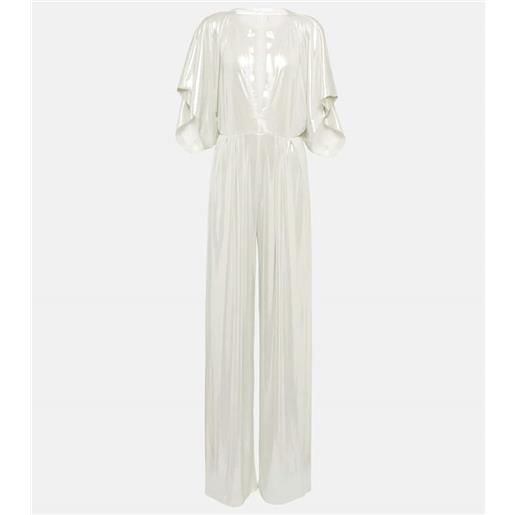 Norma Kamali jumpsuit rectangle metallizzata