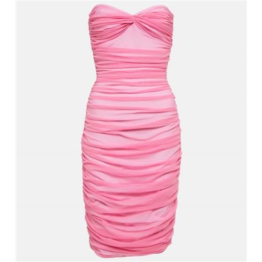 Norma Kamali miniabito monospalla in jersey