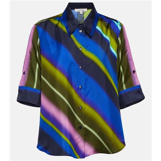 Dorothee Schumacher blusa in twill di seta a righe