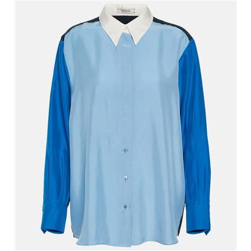 Dorothee Schumacher blusa in seta color-block