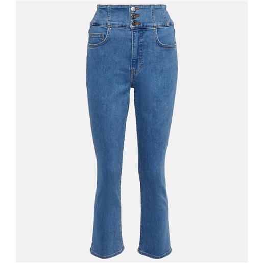 Veronica Beard jeans flared carly a vita alta