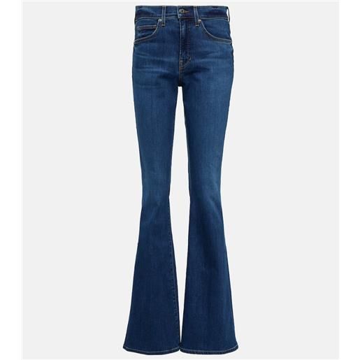 Veronica Beard jeans flared beverly a vita alta