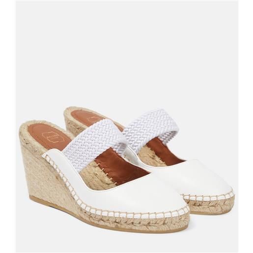 Malone Souliers espadrillas con zeppa siena 70 in pelle