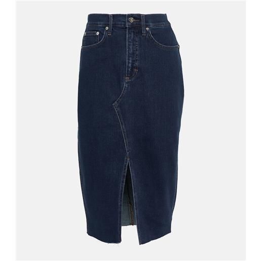 Veronica Beard gonna midi di jeans breves