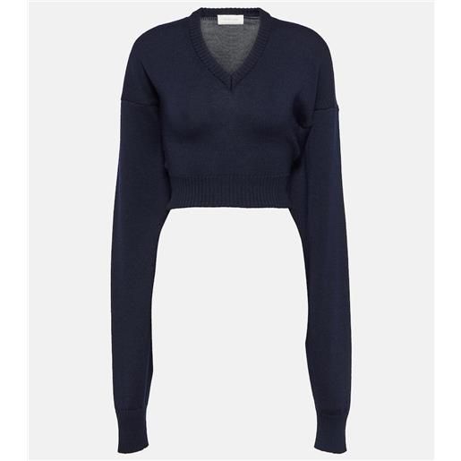 Sportmax pullover cropped pomez in lana
