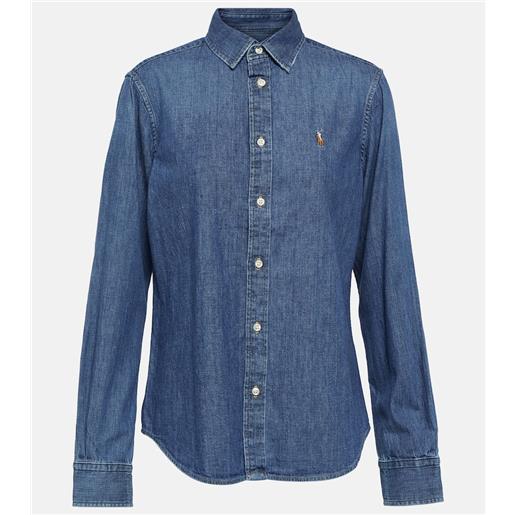 Polo Ralph Lauren camicia di jeans con ricamo