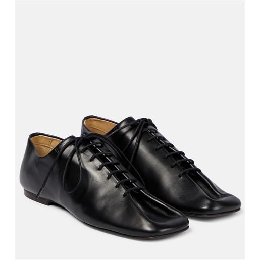 Lemaire stringate souris in pelle